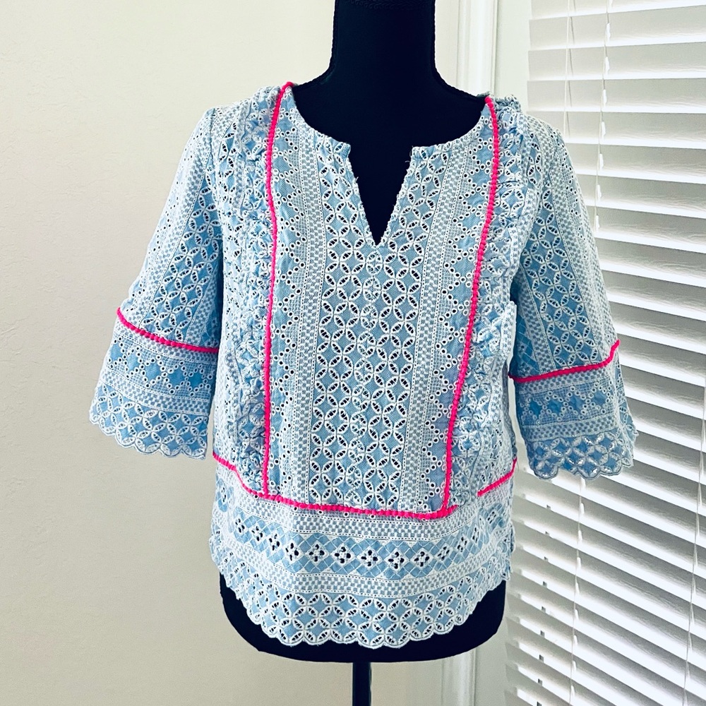 Vineyard Vines Eyelet Pop Trim SZ M